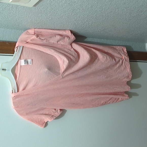 PINK Victoria's Secret Tops - Peach Vneck Pink Victoria Secret